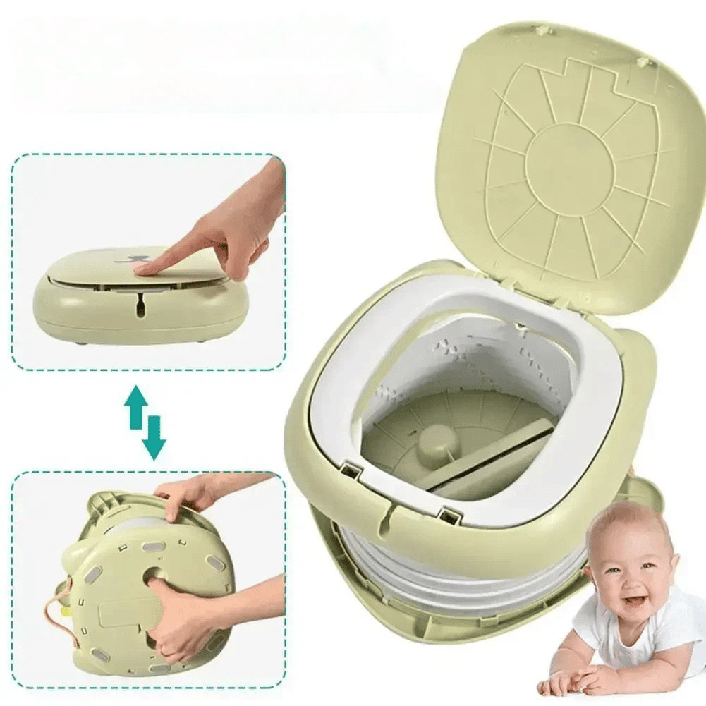 Kinder Reise-Töpfchen 2-in-1 – Faltbar & Tragbar