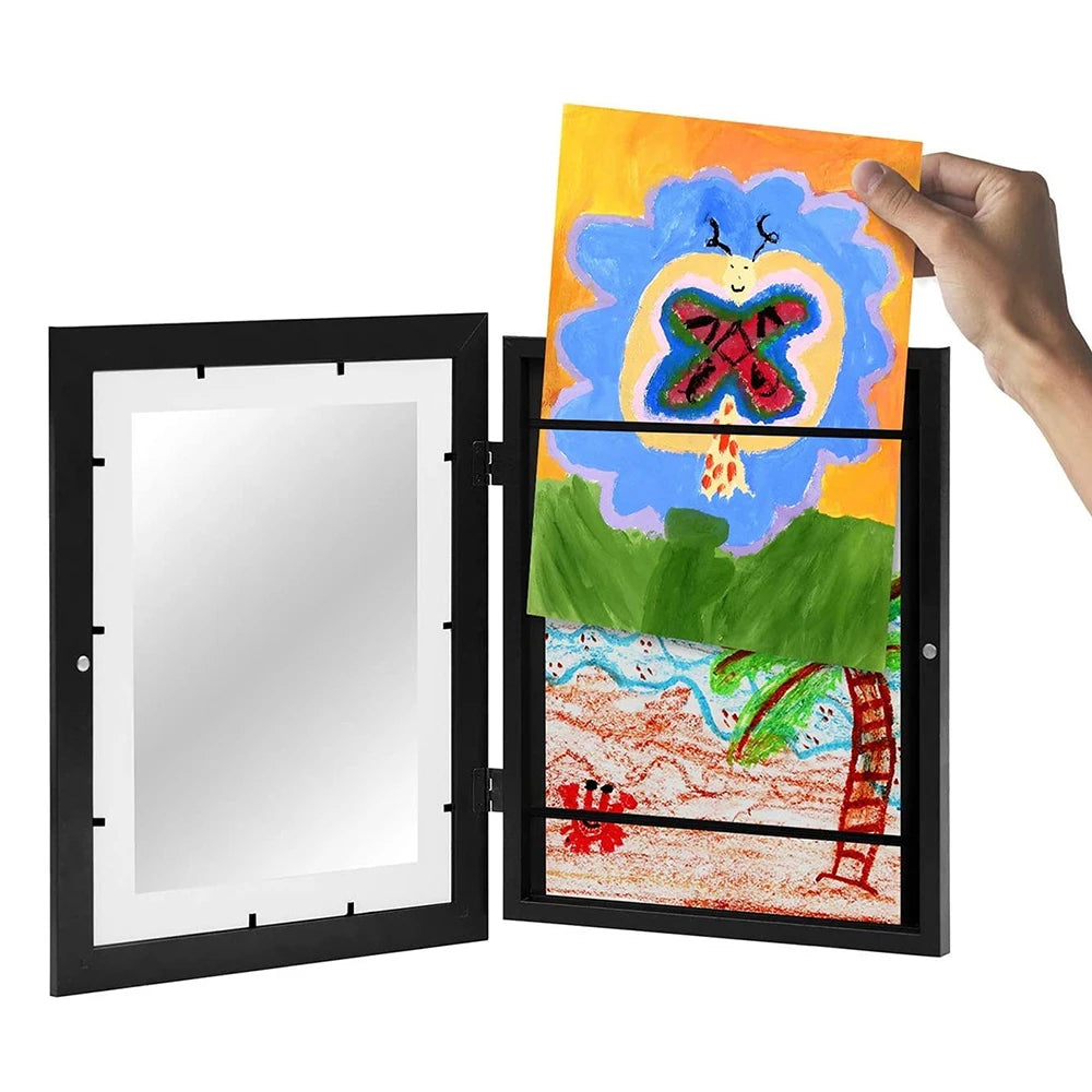 Kinder Kunstrahmen – Magnetisch, leicht zu öffnen & perfekt für kleine Künstler