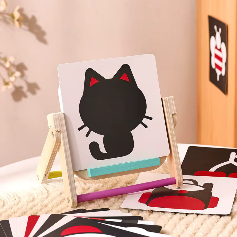 Montessori Spiegel & Kontrastkarten – Visuelle Stimulation für Babys