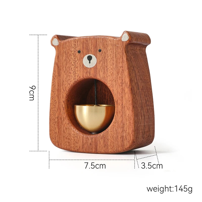 Holz-Bär Türglocke – Dekoratives Windspiel für Kinderzimmer & Zuhause