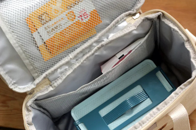 Multifunktionale Mama-Tasche – Wasserdicht & stilvoll mit Bärenstickerei