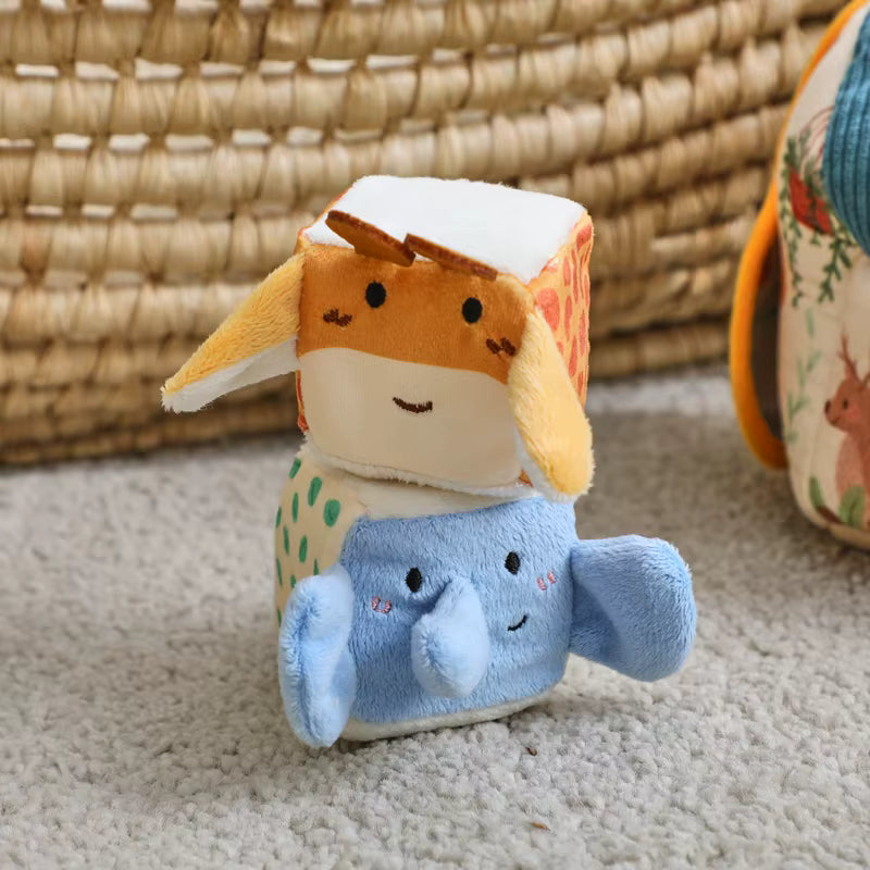Montessori Bauernhof – Weiches Plüsch-Tierset für Babys