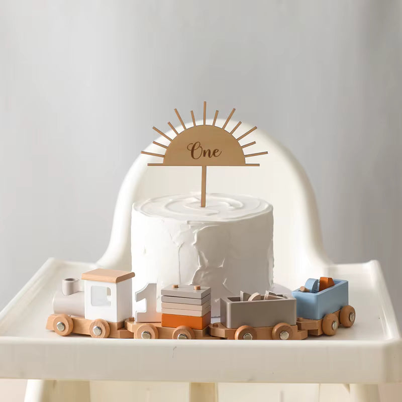 Montessori Holzeisenbahn – Lernspaß & Dekoration
