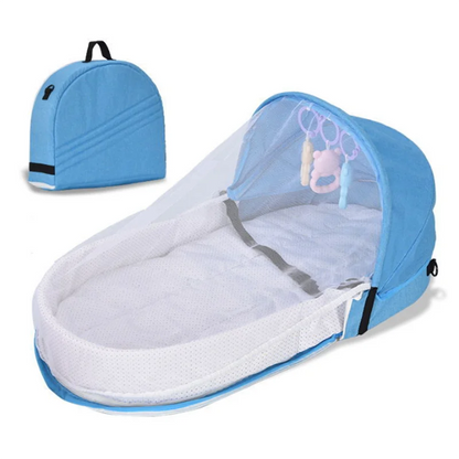 Baby-Reisebett mit Moskitonetz – Faltbar & Tragbar