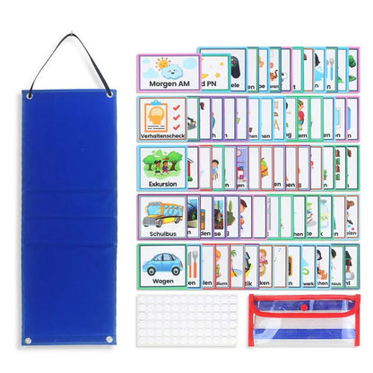 Kinder Lernkalender – Visueller Tagesplan mit 70 Karten