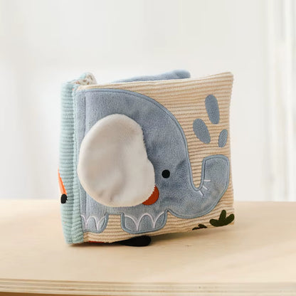 Weiches Stoffbuch Elefant – Interaktives Lernbuch für Babys