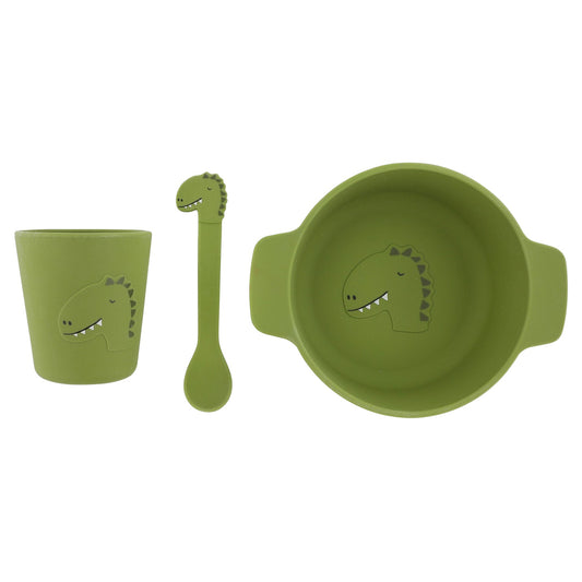 Silicone First Meal Set for Kids - Mr. Dino